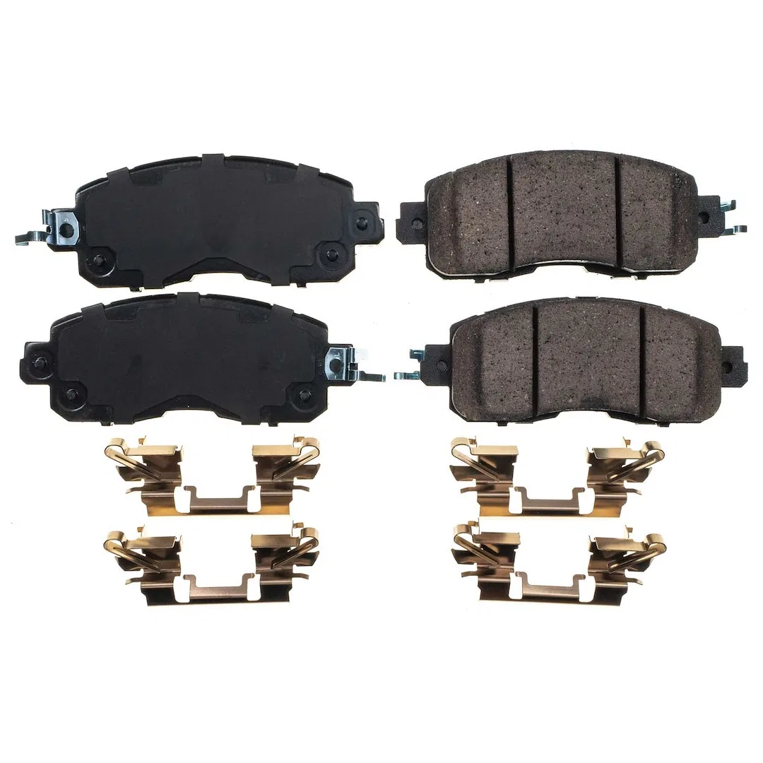 17-1650 – POWERSTOP Brake Pad, FMSI Number D1650 Ceramic Brake Pads Set Of 4 With Premium Stainless Steel Hardware